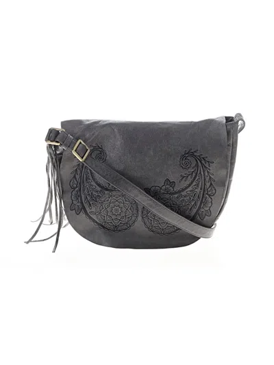 Pre-owned Hobo Bag Leather Crossbody Bag In Gray