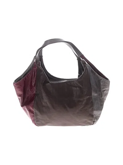 Pre-owned Hobo Bag Leather  Bag In Burgundy