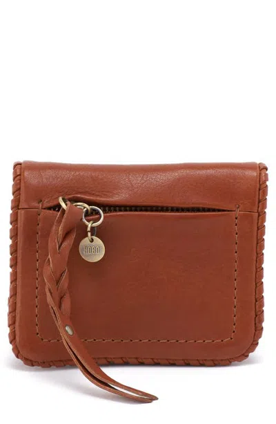 Hobo Lumen Mini Leather Wallet In Brown