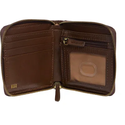 Hobo Zippy Leather Wallet In Espresso