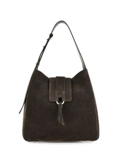 Hogan Brown Trend Small Hobo In Gray