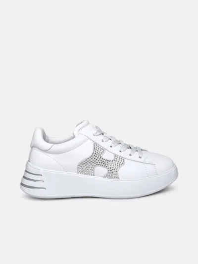 Hogan Sneaker Rebel H Argento In White
