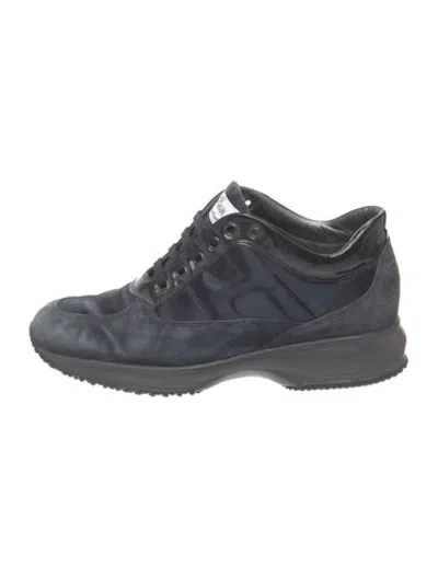Pre-owned Hogan Suede Sneakers In Blue