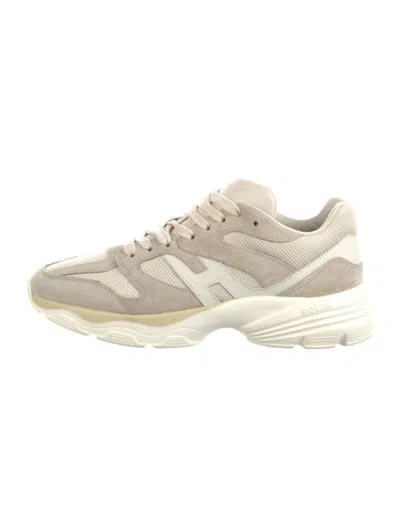 Pre-owned Hogan Suede Sneakers In Neutrals