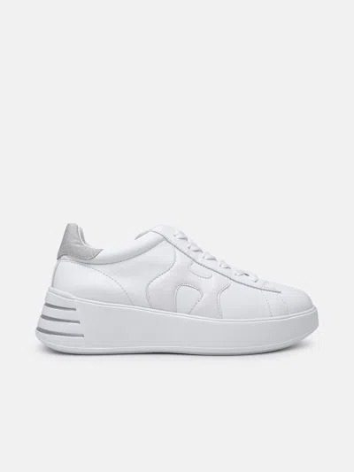 Hogan White Leather Rebel Sneakers
