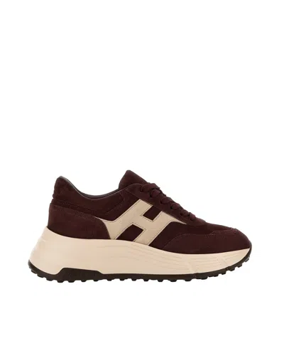 Hogan Women's Platform Lace-up Sneaker In R801+c023