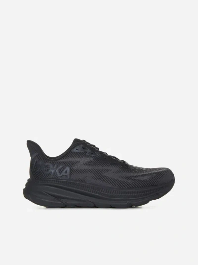 Hoka Clifton 9 Sneakers In Black
