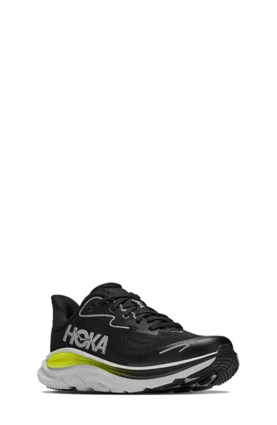 Hoka Kids' Clifton 10 Running Sneaker In Black