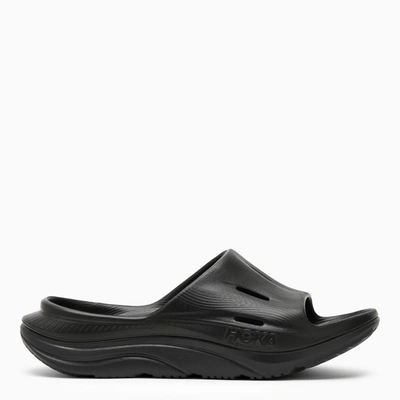 Hoka One One | Black Ora Recovery Slide 3