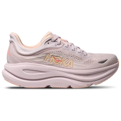 Hoka Womens  Bondi 9 In Lilac Cream/tangerine Glow