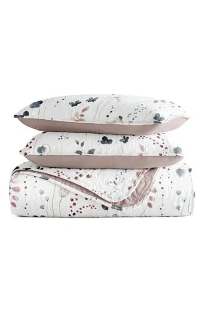 Homespun Pattern Reversible Quilt & Sham Set In Animal Print
