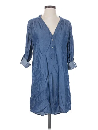 Pre-owned Honey Punch Casual Dress In Blue