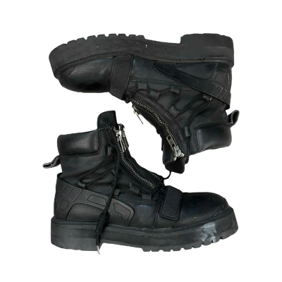 Pre-owned Hood By Air Hba Forex Avalanche Boots In Black