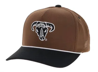 Hooey Bad Company Rodeo 5-panel High Profile Cap In Tan/black In Brown