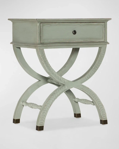 Hooker Furniture Charleston Single Drawer Accent Table In Green