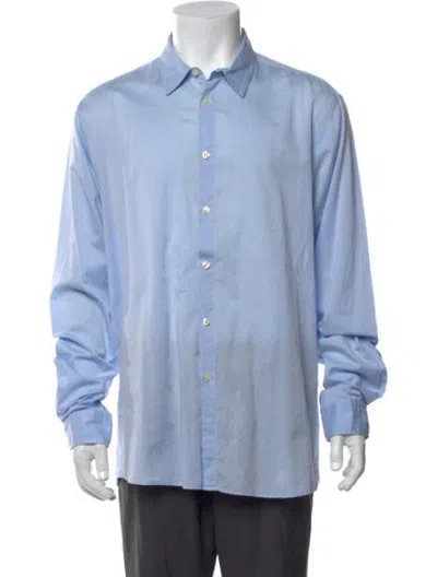Pre-owned Hope Long Sleeve Dress Shirt In Blue