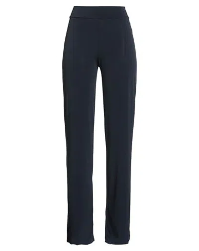 Hopper Woman Pants Navy Size Xl Polyester, Elastane In Black
