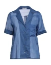 Hopper Woman Shirt Blue Size 10 Cotton