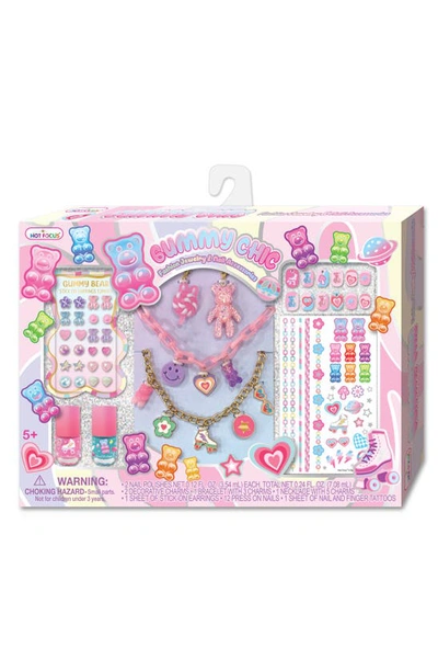 Hot Focus Kids' Gummy Chic Fashion Jewelry & Nail Accessories In Multi