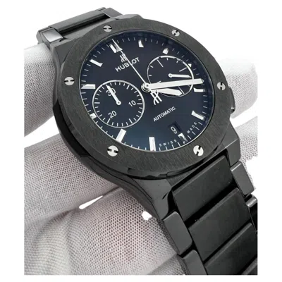 Pre-owned Hublot 520.cm.1170.cm Classic Fusion Chronograph Black Ceramic Box Paper 2018