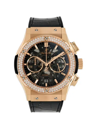 Pre-owned Hublot Classic Fusion 45mm Watch In Black