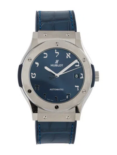 Pre-owned Hublot Classic Fusion"illinois Holocaust Museum" Watch In Multicolor