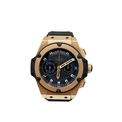 Pre-owned Hublot King Power Big Bang Foudroyante 715.px.1128.rx 18k Rose Gold Box Paper In Red