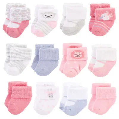 Hudson Baby 12pk Cotton Terry Socks In Multi