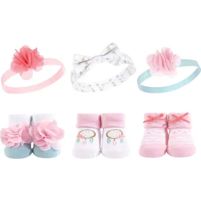 Hudson Baby Headband And Socks Giftset (baby) In Multi