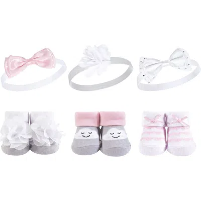 Hudson Baby Headband And Socks Giftset (baby) In Multi