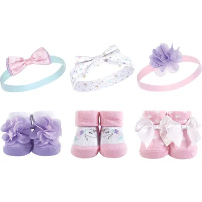 Hudson Baby Headband And Socks Giftset (baby) In Multi