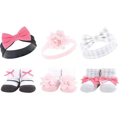 Hudson Baby Headband And Socks Giftset (baby) In Multi