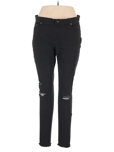 Pre-owned Hue Jeans In Black