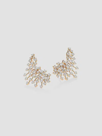 Hueb Women's Luminus Diamond & 18k Yellow Gold Earrings
