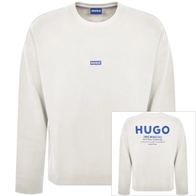 Hugo Blue Naviu Sweatshirt White