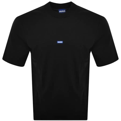 Hugo Blue Nieros Logo T Shirt Black