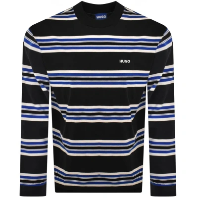 Hugo Blue Nirloni Striped T Shirt Blue