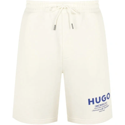 Hugo Blue Nomario Shorts White