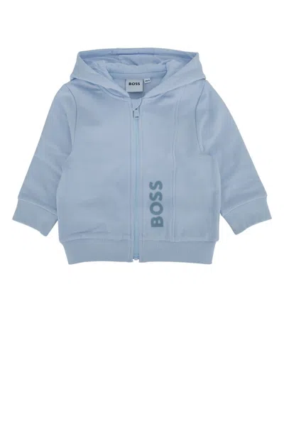 Hugo Boss Boss Kids Mini Everyday Set: Pants, Cardigan & Shirt In Blue