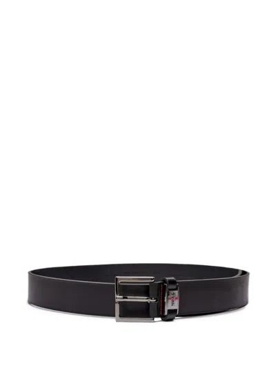 Hugo Boss Giove Leather Belt In Black