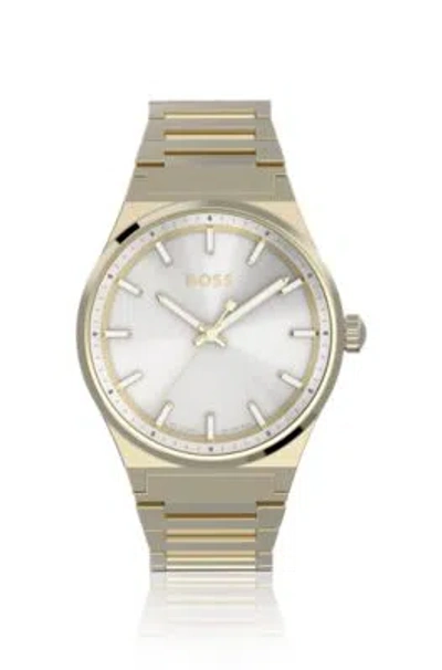 Hugo Boss Gold-tone Watch With Link Bracelet Women's Watches In Metallic