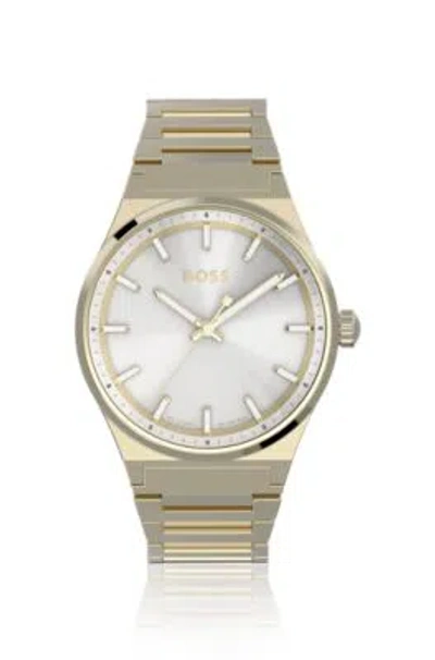 Hugo Boss Gold-tone Watch With Link Bracelet Women's Watches In Assorted-pre-pack