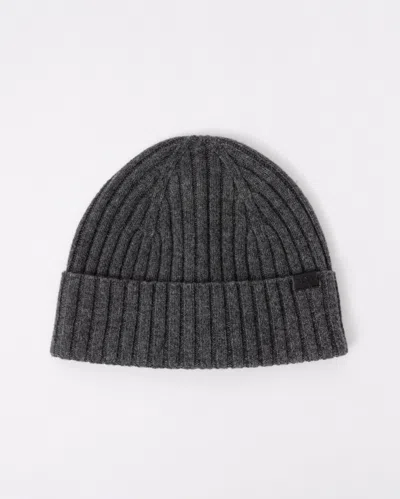 Hugo Boss Mens Fino Beanie Hat In Medium Grey 030