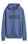 Hugo Boss Sullivan Pullover Hoodie In Blue