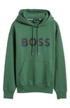 Hugo Boss Sullivan Pullover Hoodie In Green