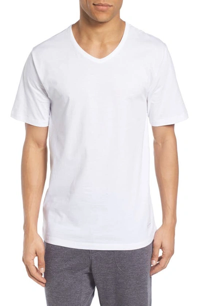 Hugo Boss V-neck 3-pack Cotton Undershirts In White