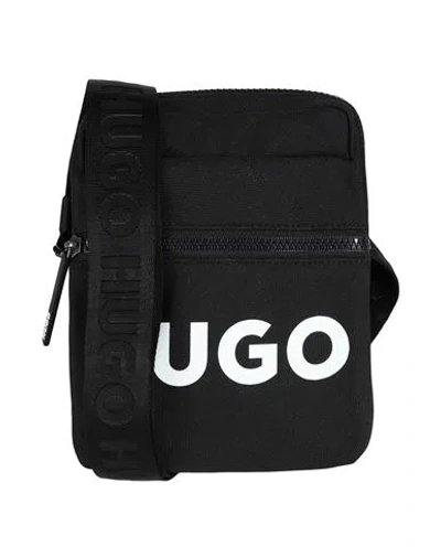 Hugo Man Cross-body Bag Black Size - Recycled Polyester