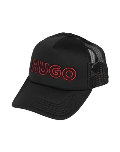 Hugo Man Hat Black Size Onesize Polyester