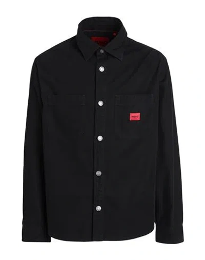 Hugo Man Shirt Black Size Xl Cotton