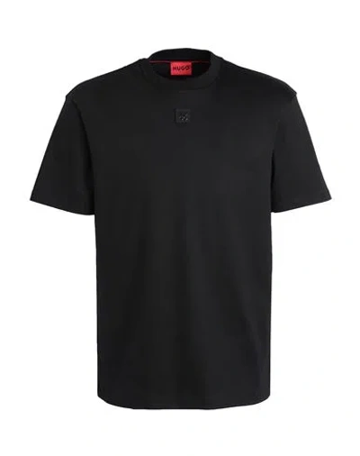 Hugo Man T-shirt Black Size M Cotton